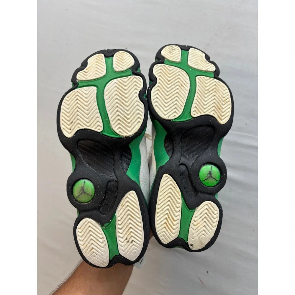 Jordan 6 Rings Lucky Green White Black Youth 4Y 323419-131 Basketball Shoes